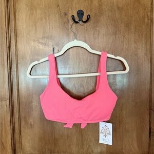 BECCA Pink Bikini Top D Cup